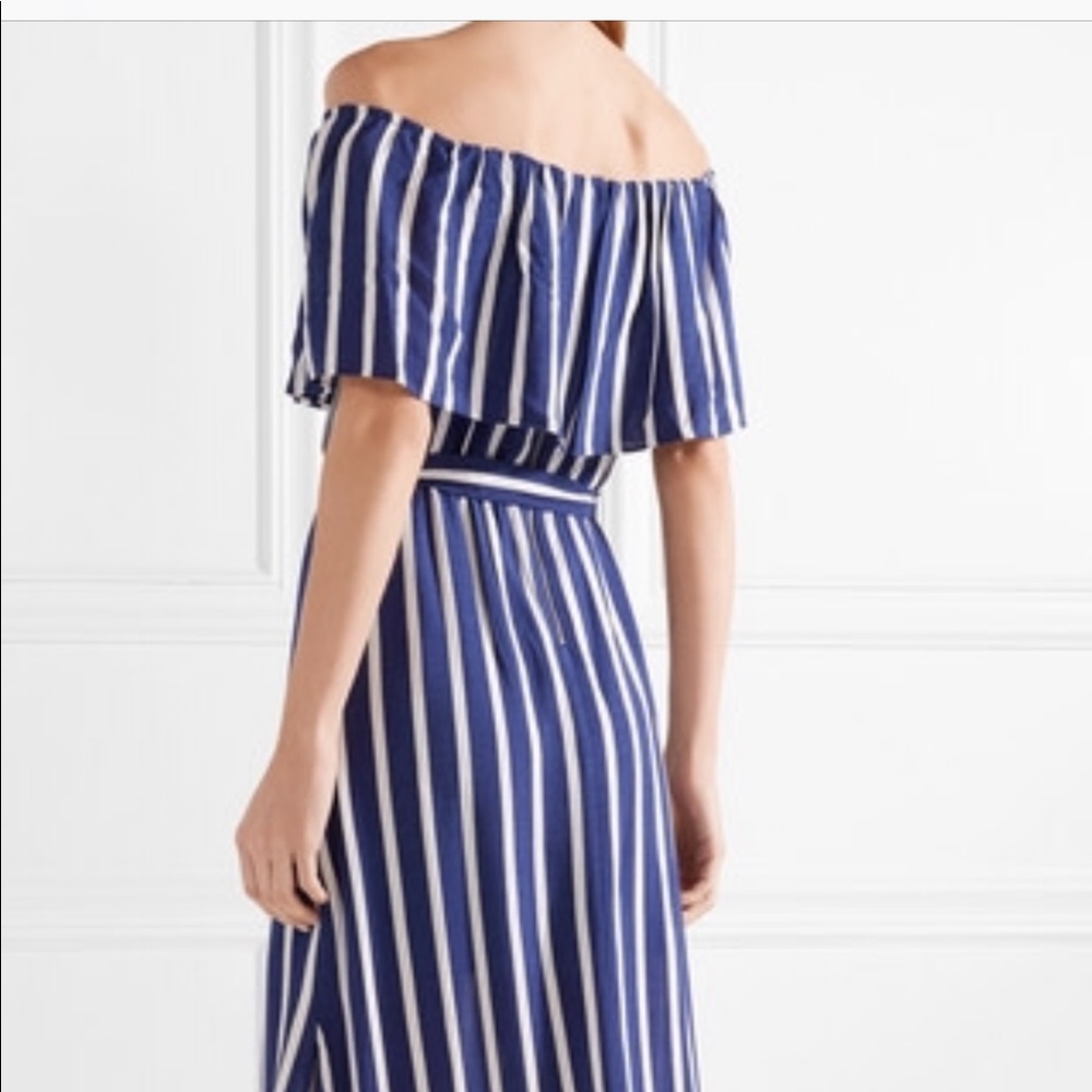 Alice and Olivia Off the Shoulder Maxi Dress